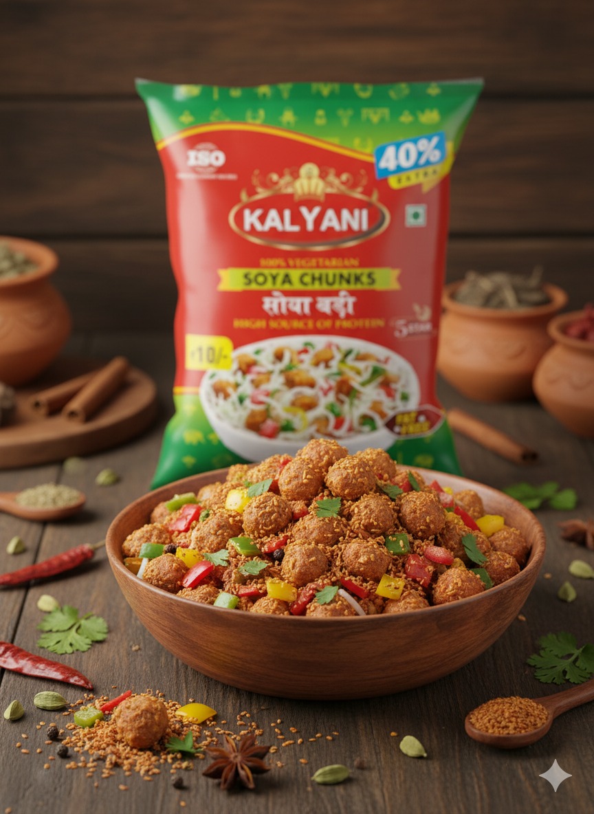 Soya Chunks - 100% Pure Kalyani Masala